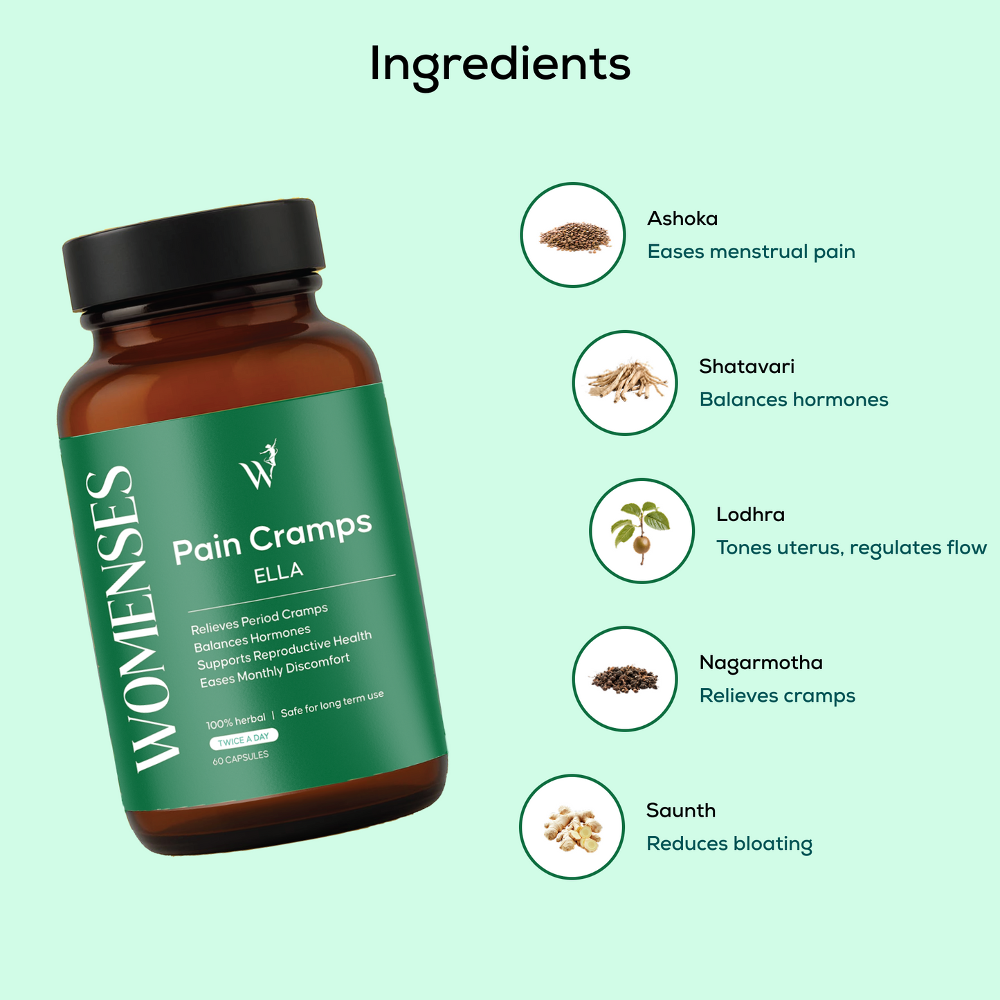 Womenses Pain Cramp Capsules