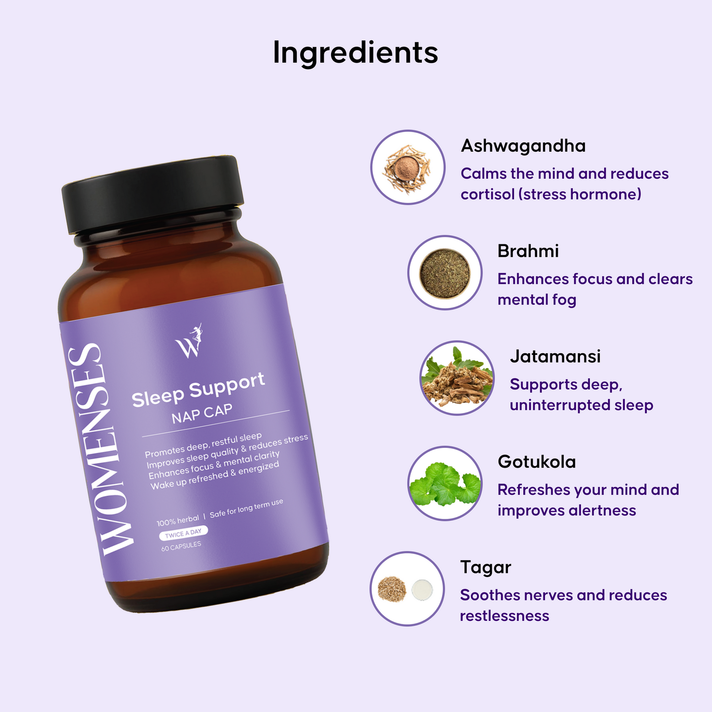 Sleep Support – Deep Sleep & Stress Relief Capsules